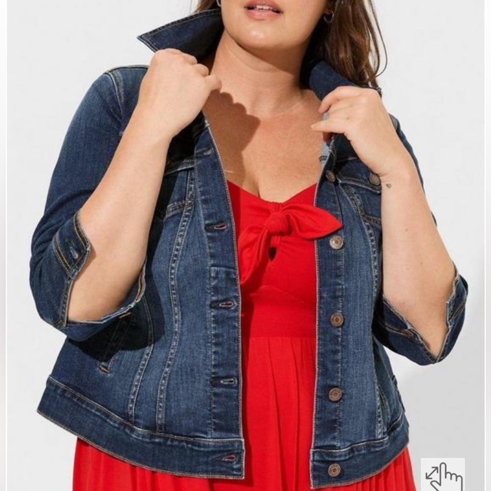 Torrid Dark Blue Jean Jacket